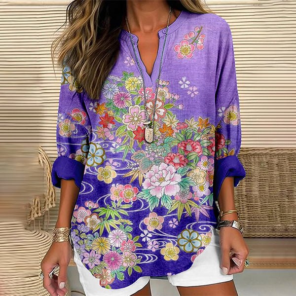Renata | Graceful Floral Top