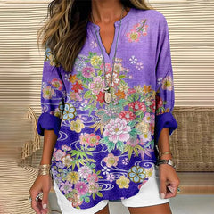 Renata | Graceful Floral Top