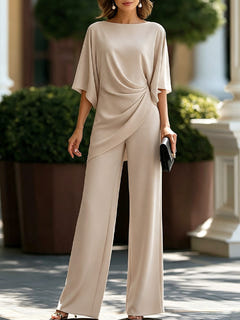 Emlyn | Draped Asymmetric Wide-Leg Set