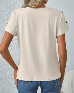 Cheryl | Floral Colourblock Tee