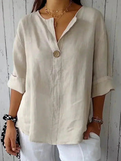 Madeleine | Relaxed V-Neck Top