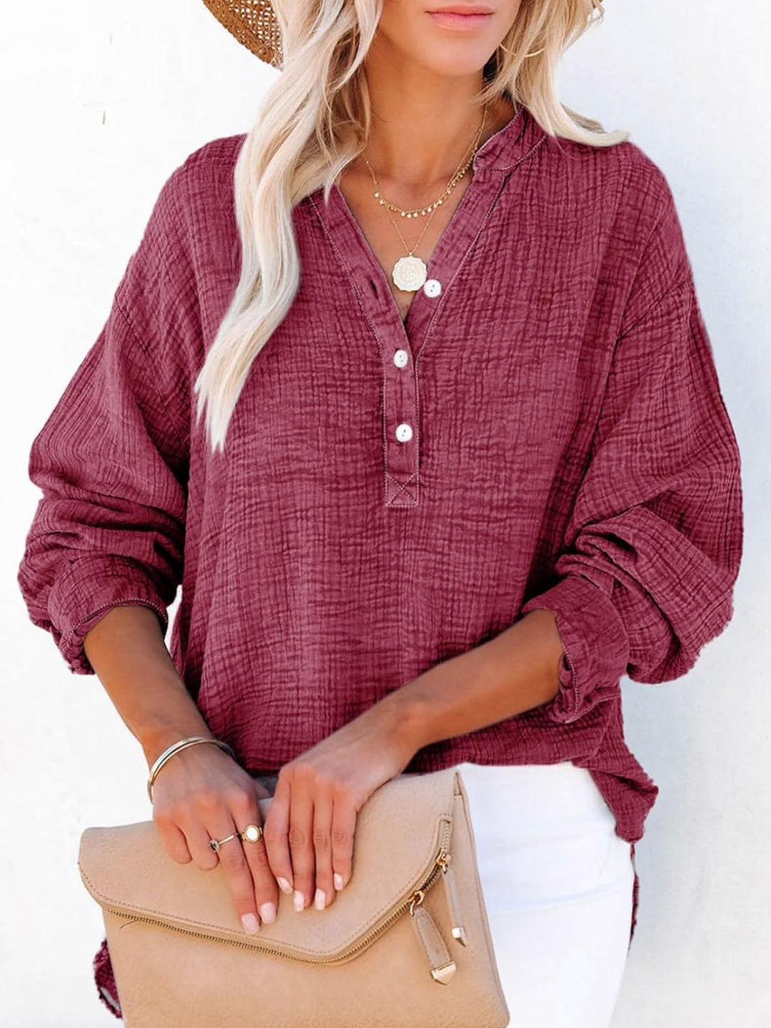 Ada | Chic Button Blouse