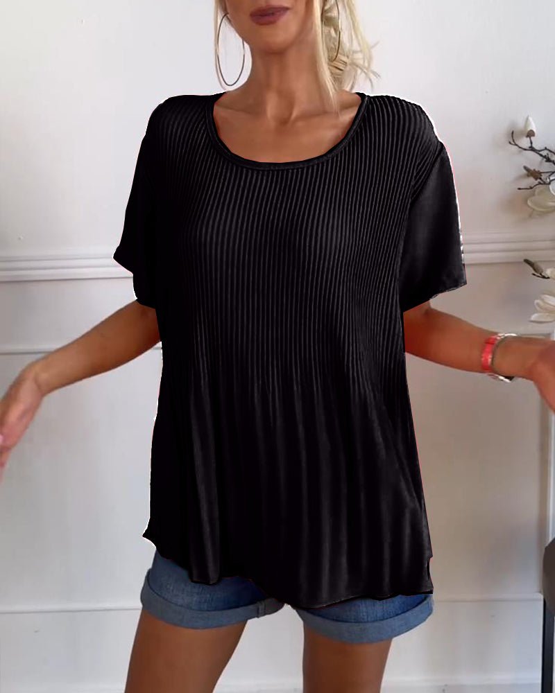 Darlene | Pleated Chiffon Blouse