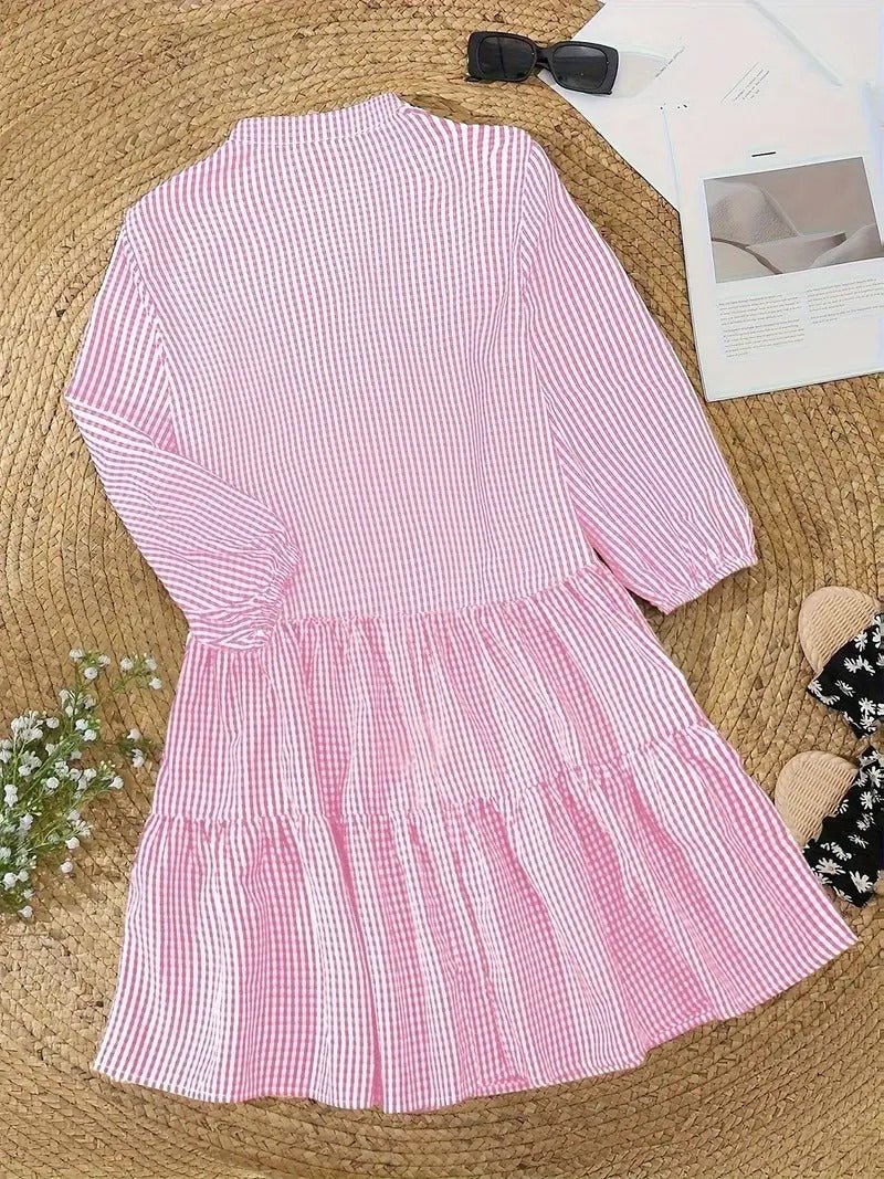 Daphne | Gingham Dream Midi Dress