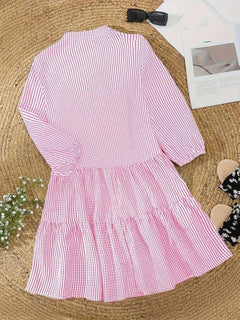 Daphne | Gingham Dream Midi Dress