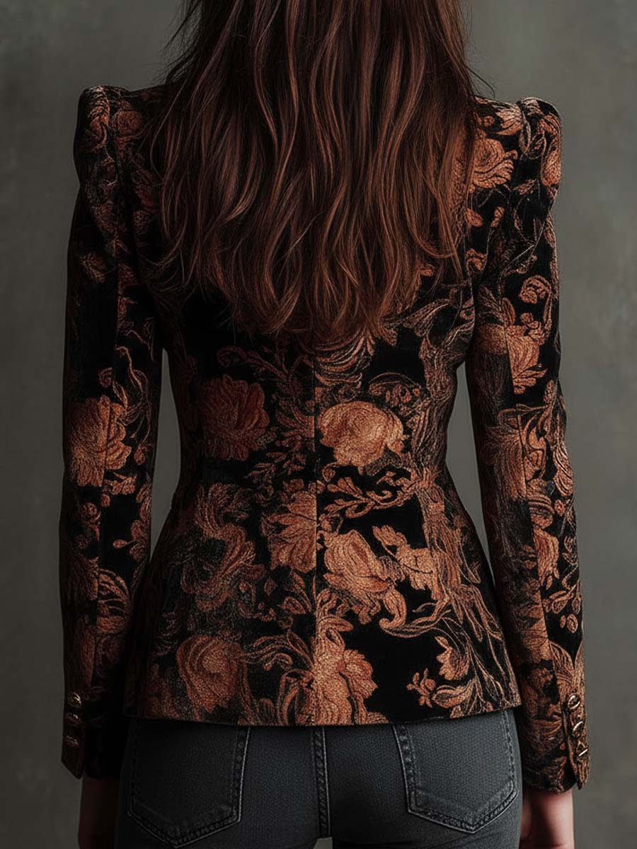 Marsha | Ornate Floral Tailored Blazer