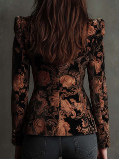 Marsha | Ornate Floral Tailored Blazer