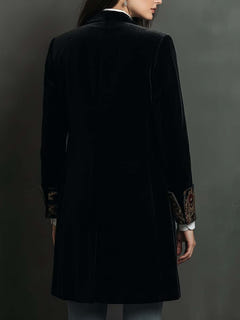 Krystal | Baroque-Trim Tailored Blazer