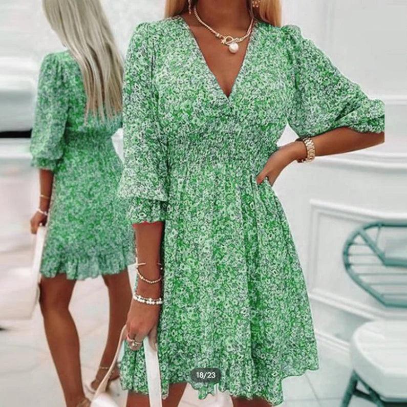 Greer | Elegant Floral Dress