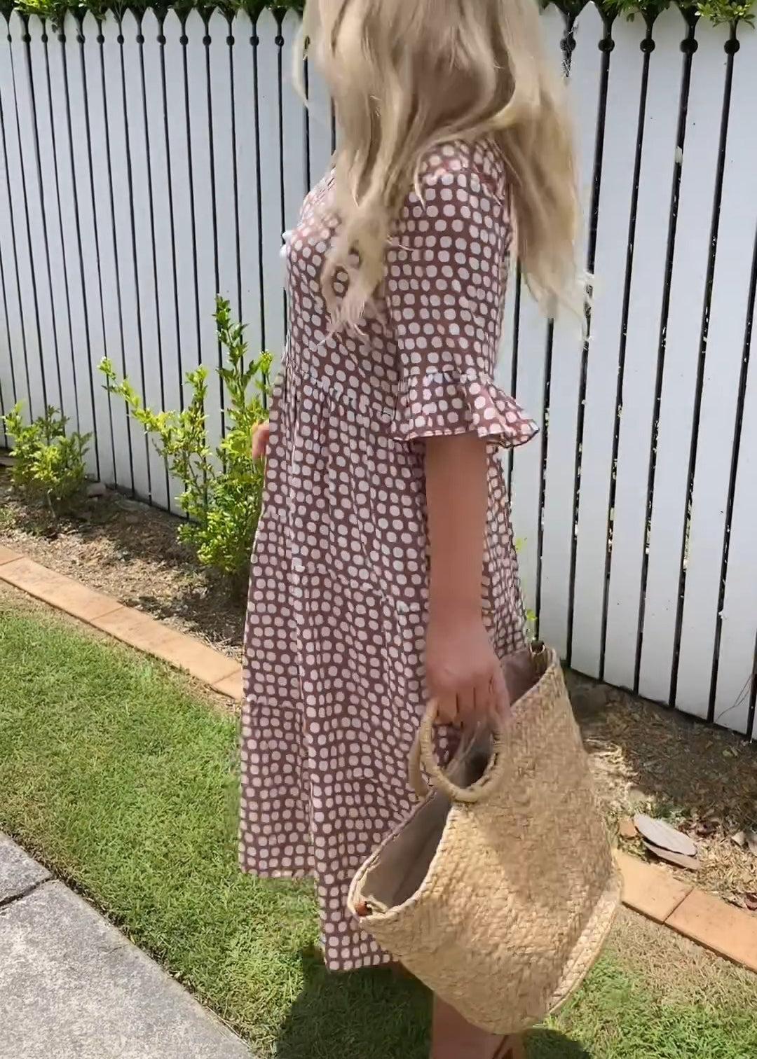 Daisy | Breathable Cotton-Linen Midi Dress
