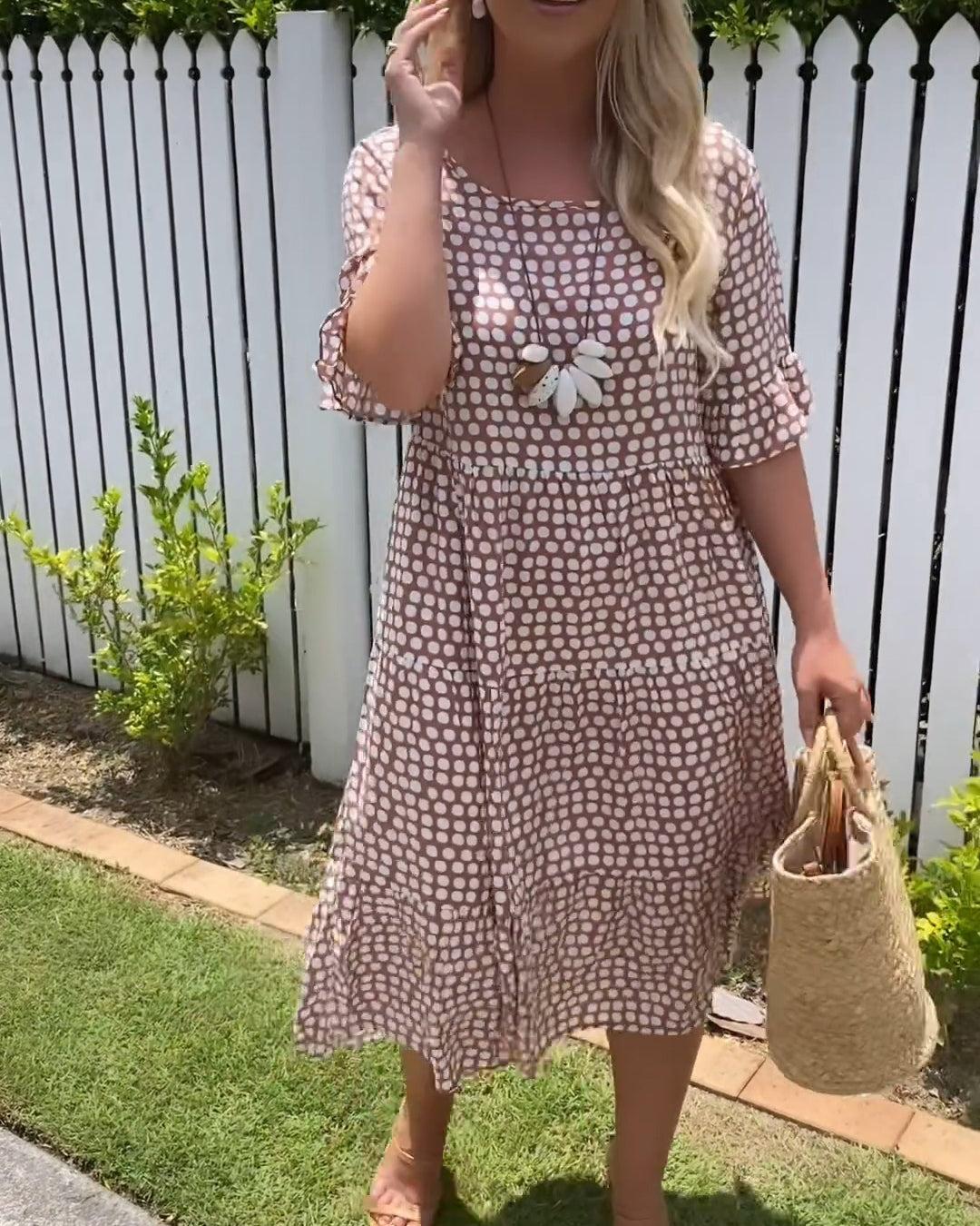 Daisy | Breathable Cotton-Linen Midi Dress