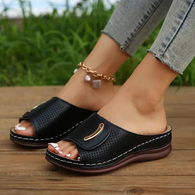 Idora | Classic Urban Wedge Sandals