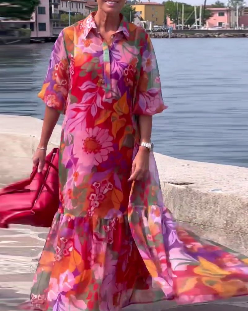 Senta | Graceful Vibrant Dress