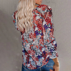 Meirion | Boho Chic Floral Blouse
