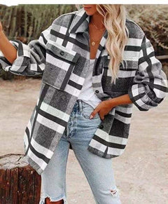 Pippa | Elegant Plaid Shirt
