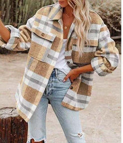 Pippa | Elegant Plaid Shirt