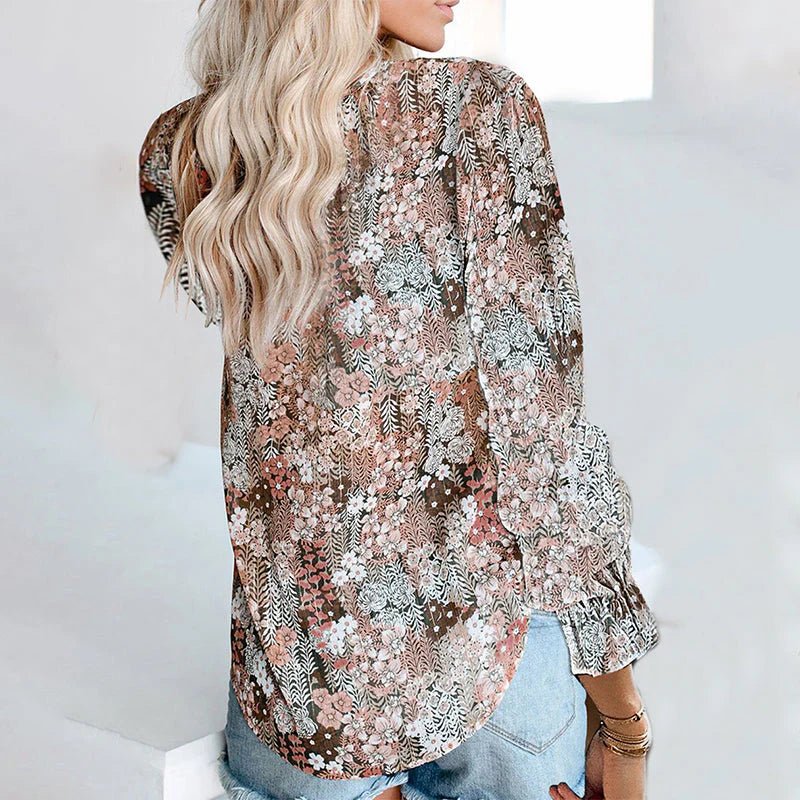 Meirion | Boho Chic Floral Blouse