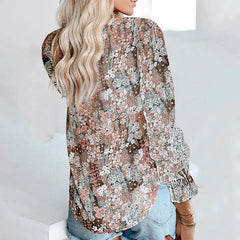 Meirion | Boho Chic Floral Blouse