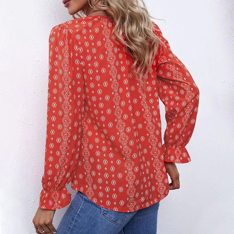Meirion | Boho Chic Floral Blouse