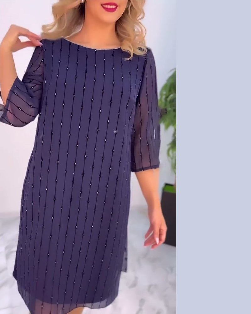 Alyssa | Pleated Shift Dress
