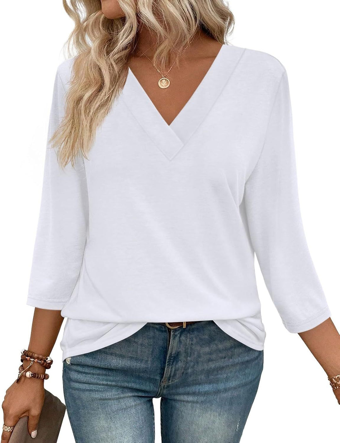 Briallen | Relaxed V-Neck Blouse