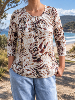Briony | Three-Quarter Sleeve Blouse