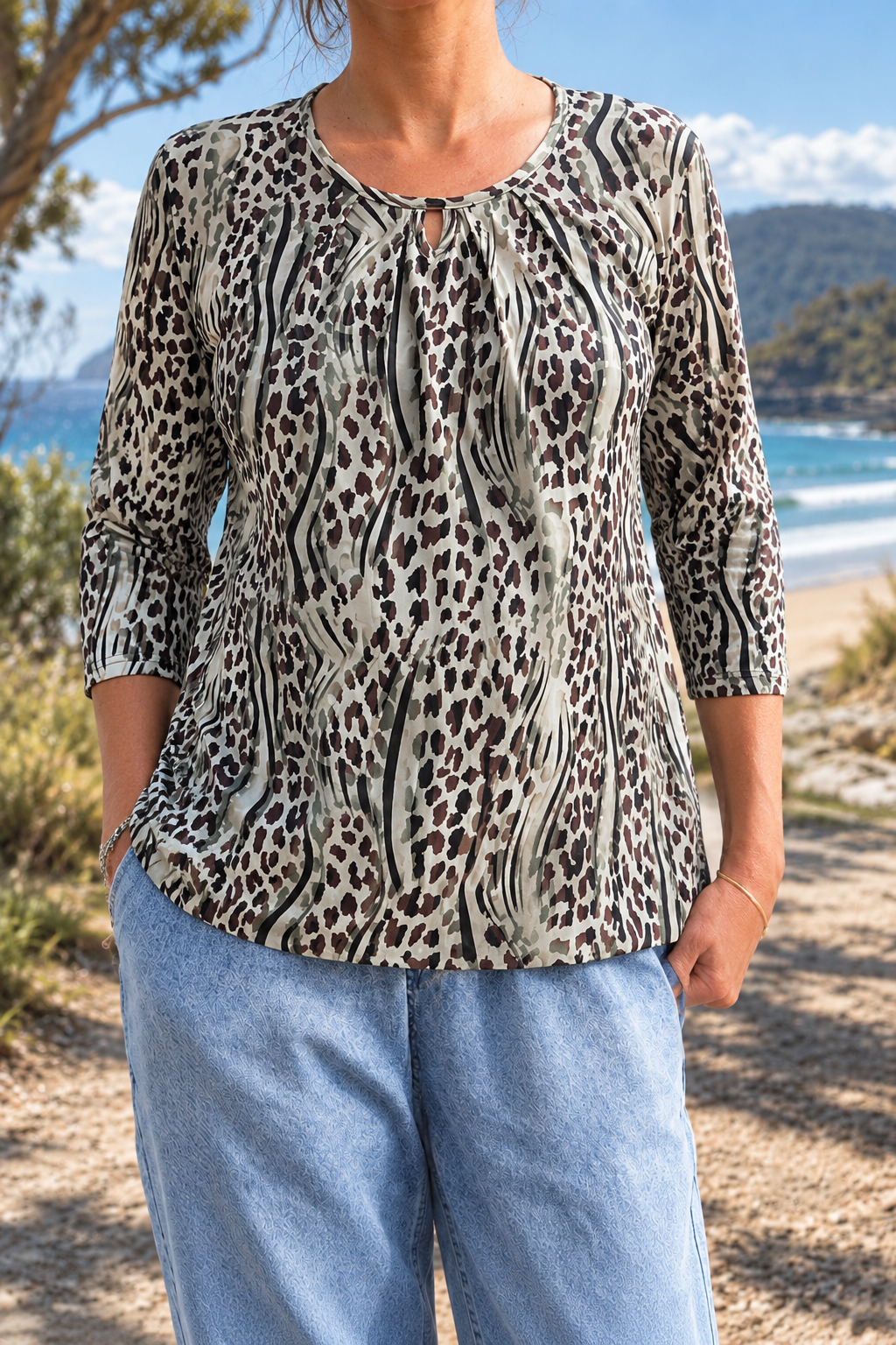 Lottie | Three-Quarter Sleeve Blouse