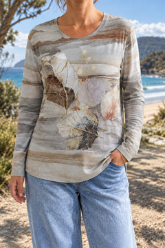 Lila | Colour-Contrast Top