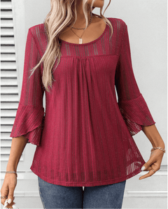Briar | Pleated Shimmer Blouse