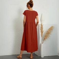 Suzanne | Soft Drape Midi Dress