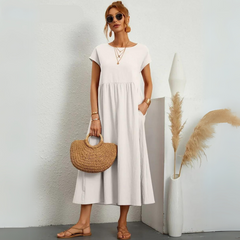 Suzanne | Soft Drape Midi Dress