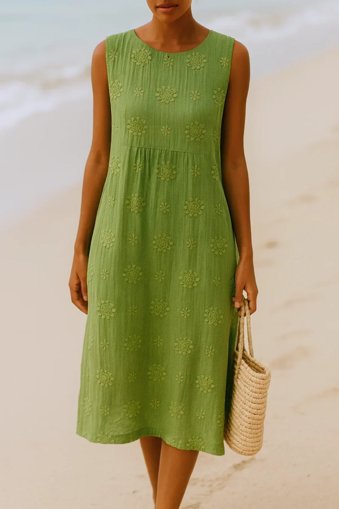 Yvette | Embroidered Summer Midi Dress