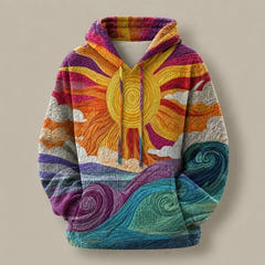 Kiri | Sunburst Print Hoodie