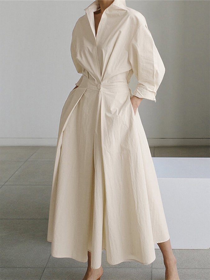 Agnes | Boho Linen-Cotton Maxi Dress