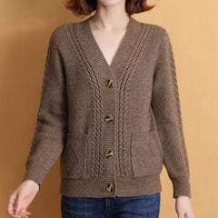 Monique | Soft Knit V-Neck Sweater