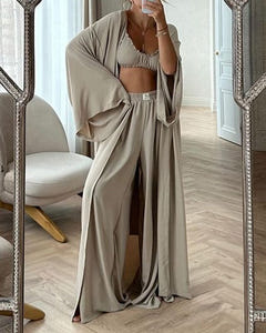 Hsina | Chic Casual Cardigan 2-Piece