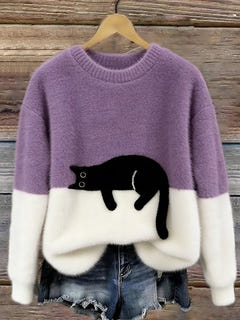 Pyper | Cosy Cat Graphic Sweater