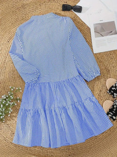 Daphne | Gingham Dream Midi Dress