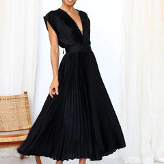 Soleil | Graceful V-Neck Dress