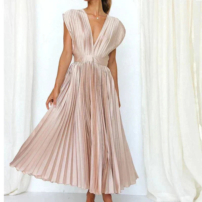 Soleil | Graceful V-Neck Dress