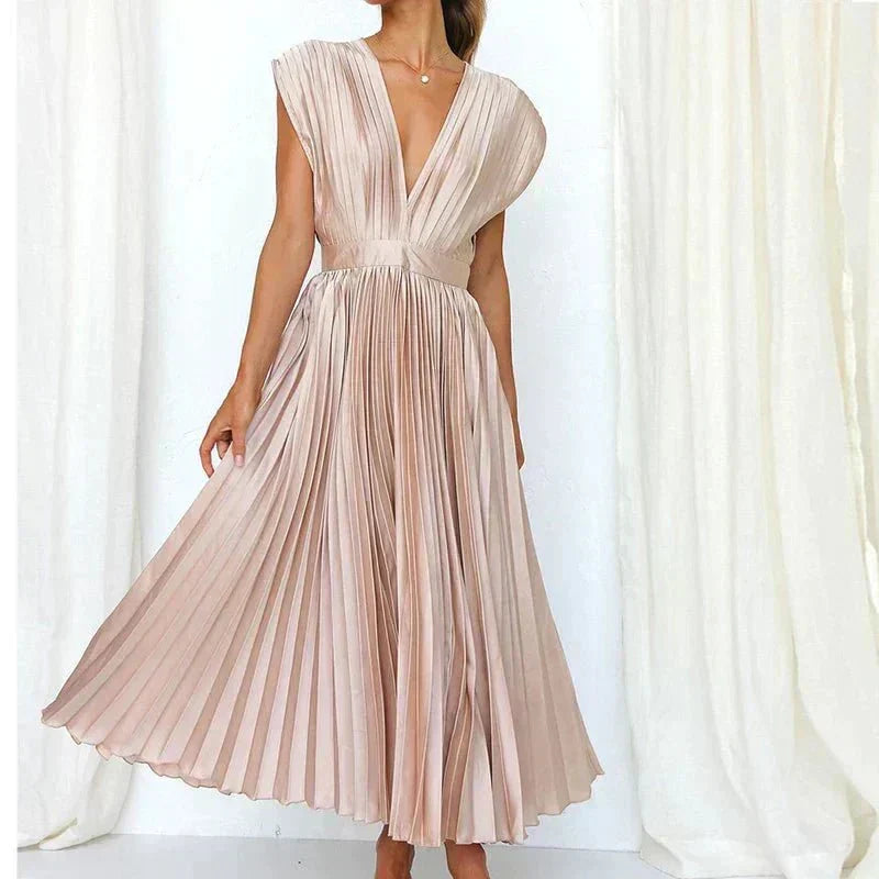 Soleil | Graceful V-Neck Dress