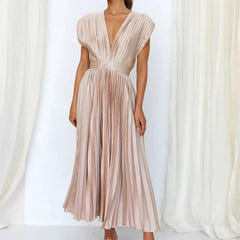 Soleil | Graceful V-Neck Dress