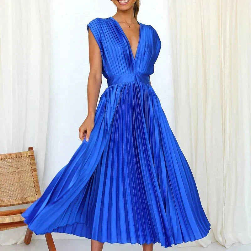 Soleil | Graceful V-Neck Dress
