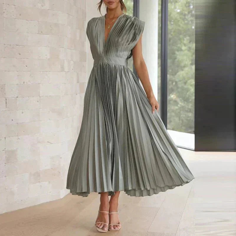 Soleil | Graceful V-Neck Dress