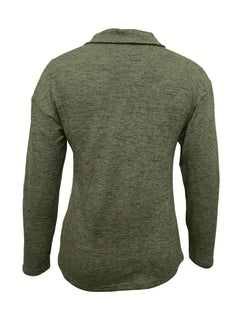 Samara | Elegant Long-Sleeve Zip Top