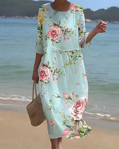 Sheryl | Sunset Flower Dress