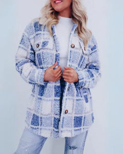 Laura | Soft Plaid Fleece Jacket