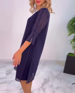 Alyssa | Pleated Shift Dress