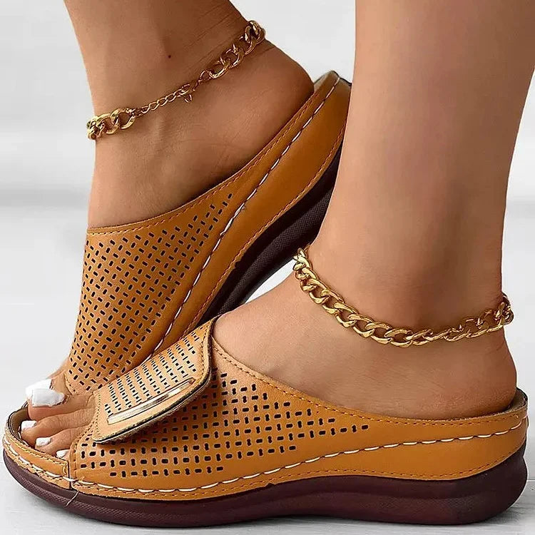 Idora | Classic Urban Wedge Sandals