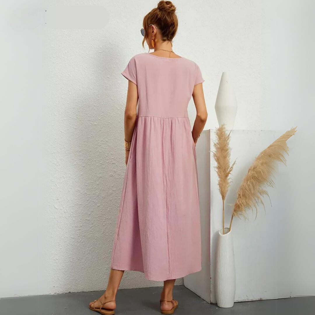 Suzanne | Soft Drape Midi Dress